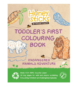 Toddlers First Colouring Book - An Endangered Animals Adventure