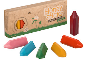 Honeysticks Triangles - Natural Beeswax Crayon (10 Pack)