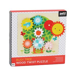 Petit Collage: Busy Tree Wooden Twist Puzzle (18m+)