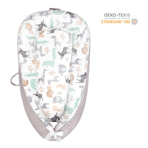 Taylorson Baby Sleeping Pod (90cm x 50cm) - Happy Wild Animals