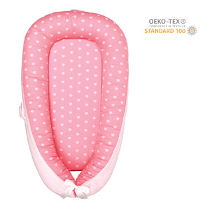 Taylorson Baby Sleeping Pod (90cm x 50cm) - Heart on Pink