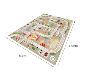 Kids' Road Map Play Mat - Busy City 80x120cm