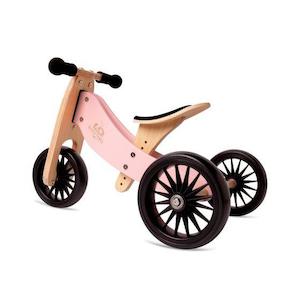 Internet only: Kinderfeets Tiny Tot Plus Trike/Balance Bike - Rose Pink