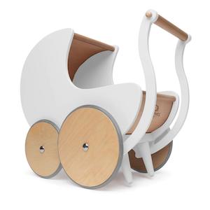 Kinderfeets Pram Walker - White | Pink