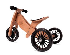 Kinderfeets Tiny Tot Plus Trike/Balance Bike - Bamboo