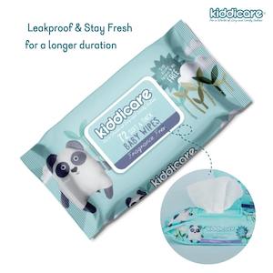 Kiddicare Wipes Fragrance Free 72's