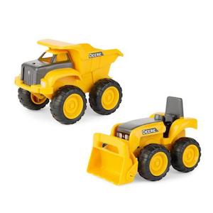 John Deere 15cm Sandbox Construction Vehicles - Yellow 2 Pack