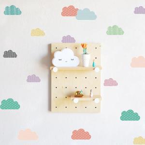 Stylish Cloud Wall Decals - 18pcs