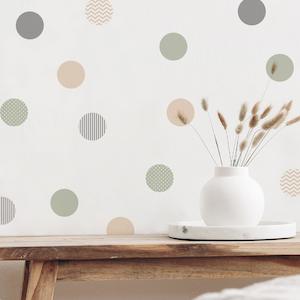 Bohemian Style Polka Dots Wall Decals - 36pcs