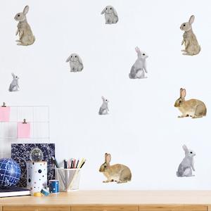 Bunnies Wall Decals - 15pcs