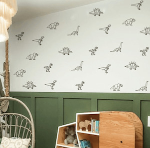 Origami Dinosaurs Wall Decals - 25pcs