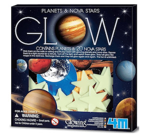 4M Glow Planets & 20 Nova Stars - Kids Room Decor