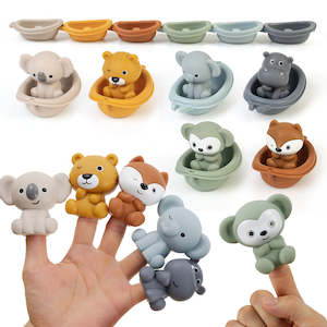 Internet only: Animal Boat Train Bath Toys for Kids - 6 Packs (18m+)