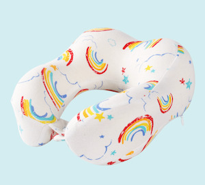 Memory Foam Kids Travel Pillow - 100% Cotton Cover