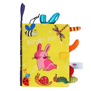 My Baby First Year 3D Animal Soft Cloth Crinkle Book - Garden