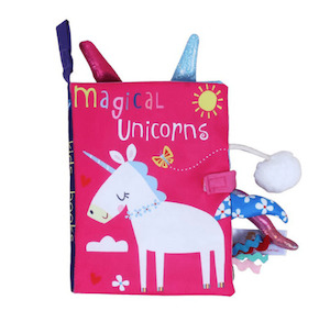 My Baby First Year 3D Animal Soft Cloth Crinkle Book - Unicorn