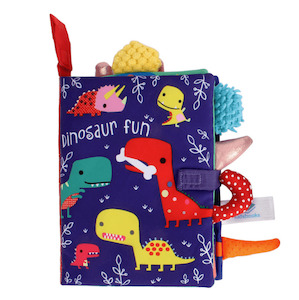 My Baby First Year 3D Animal Soft Cloth Crinkle Book - Dinosaur