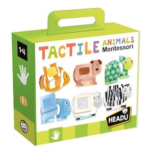 Headu Montessori Tactile Animals - Educational Activity (1-4 years)