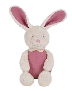 Tikiri Organic Cotton Baby Bunny Plush Toy with Muslin Body 30cm (Pink)