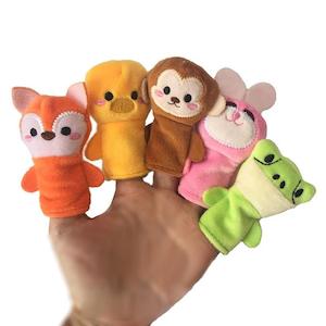 Internet only: Children's Finger Puppet Set with 10 Animal Characters