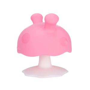 Mombella Mushroom Soothing Teether - Pink