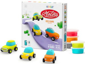 Hey Clay - Eco Cars Set, 6 Pack