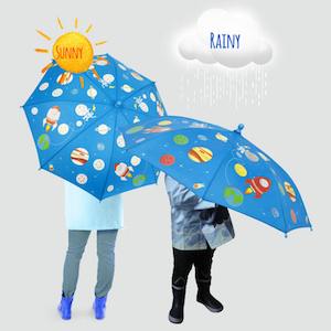 Colour Changing Umbrella - Rocket & Space