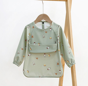 Mess-Free Baby Feeding Long Sleeve Bib - Spaceship (6-24 months)