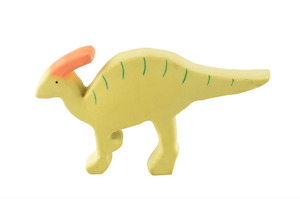 Baby Parasaurolophus (Para) Organic Natural Rubber Teether, Bath Toy