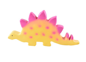 Baby Stegosaurus (Stego) Organic Natural Rubber Teether, Bath Toy