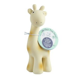 Giraffe - Organic Baby Teether Rattle & Bath Toy