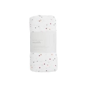 Single Cotton Muslin Swaddle - Polka Dots