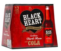 BLACK HEART RUM & COLA 5% 12x330ML