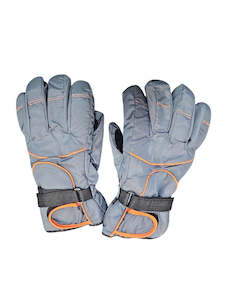 Alpine walking and biking gloves Grey/Orange