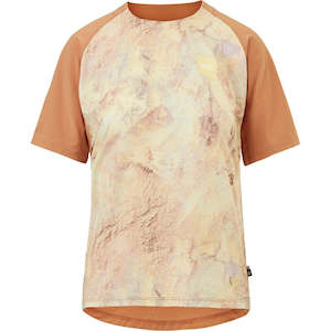 Picture Ice Flow Printed Tech Tee - Geology Cream