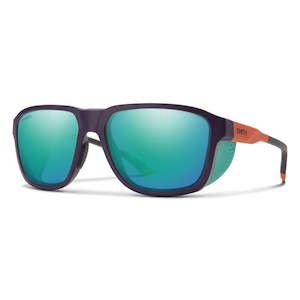 Smith Embark Sunglasses Purple/Cinder/Hi Viz | ChromaPop Polarized Opal Mirror