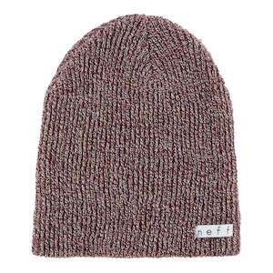 Daily Heather Beanie - Port/White