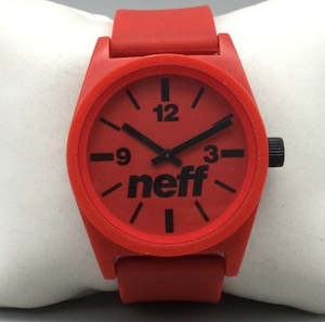 Bicycle and accessory: NEFF Watch Stripe 16 All - Red