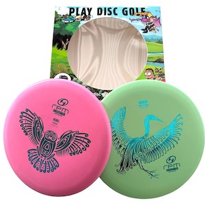 Bicycle and accessory: RPM Disc Golf Starter Pack Kids 2 Atomic Disc pack