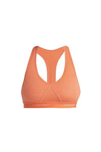 Icebreaker Sprite Racerback Bra - Tangerine