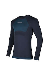 Bicycle and accessory: La Sportiva Synth Light Men's Long Sleeve Top - Storm Blue/Electric Blue