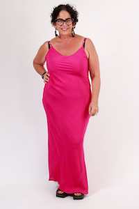 TCD Long Bias Slip - Cerise Pink