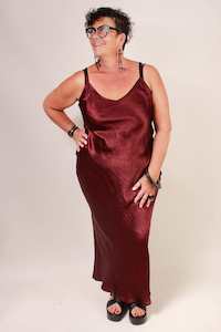 Clothing: TCD Long Bias Slip - Merlot (LUCKY LAST size 16)