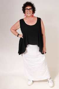 TCD Crop Athena Tunic - Black