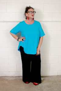 Clothing: TCD Curve Tee - Aqua