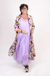 Clothing: TCD Persephone Duster - Cotton Blooming Florals LAST ONE size Large = 24