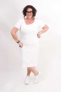 Clothing: TCD Sleeved La Bella - White Rib