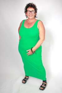 Clothing: TCD Long La Bella - Jade Green Rib