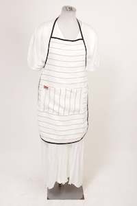 TCD Apron - Cream Linen Stripe