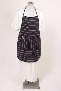 TCD Apron - Navy Linen Stripe